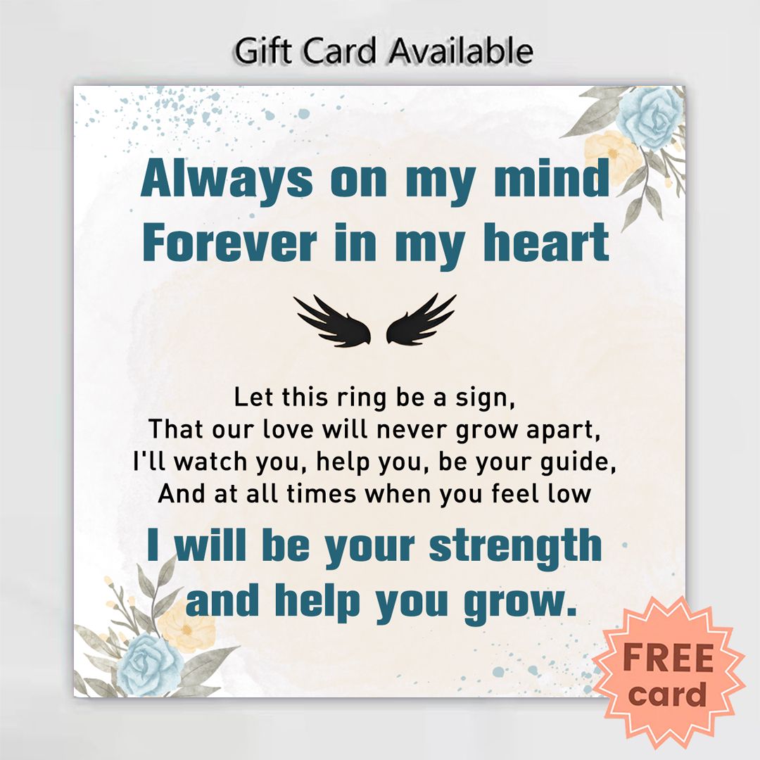 S925 Forever In My Heart Infinity Wings Ring