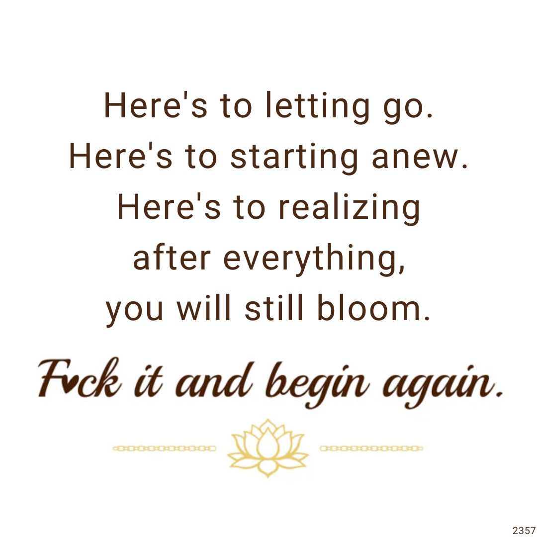 Fuck It and Begin Again Necklace