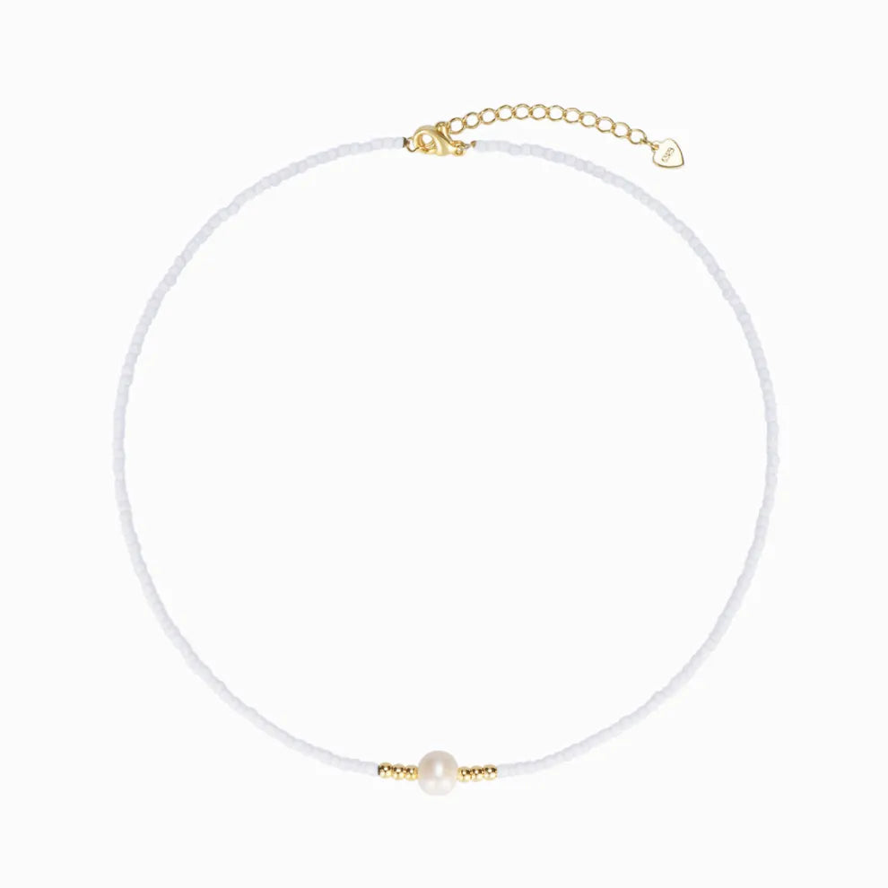 For Daughter - I am so proud of you freshwater pearl necklace