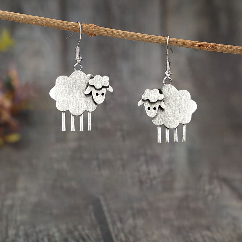 Vintage Sheep Earrings