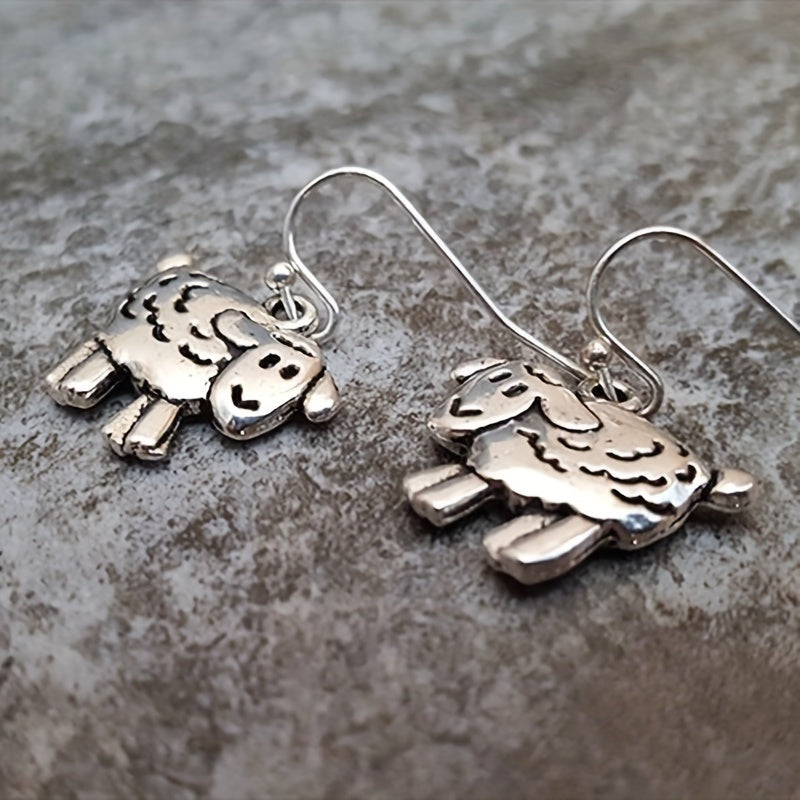 Vintage Sheep-shaped Pendant Earrings