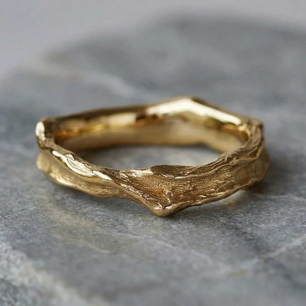 Personalized Embossed Irregular Ring