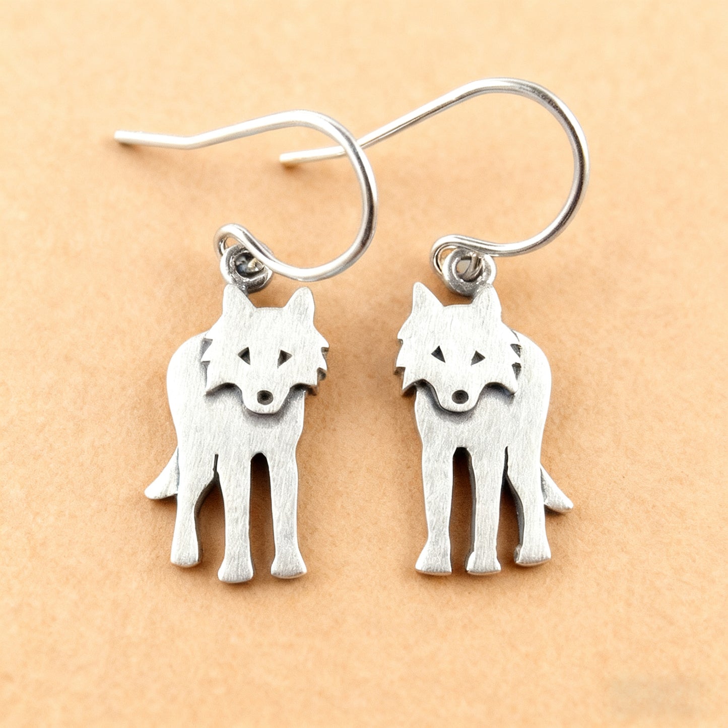 Vintage Wolf Earrings