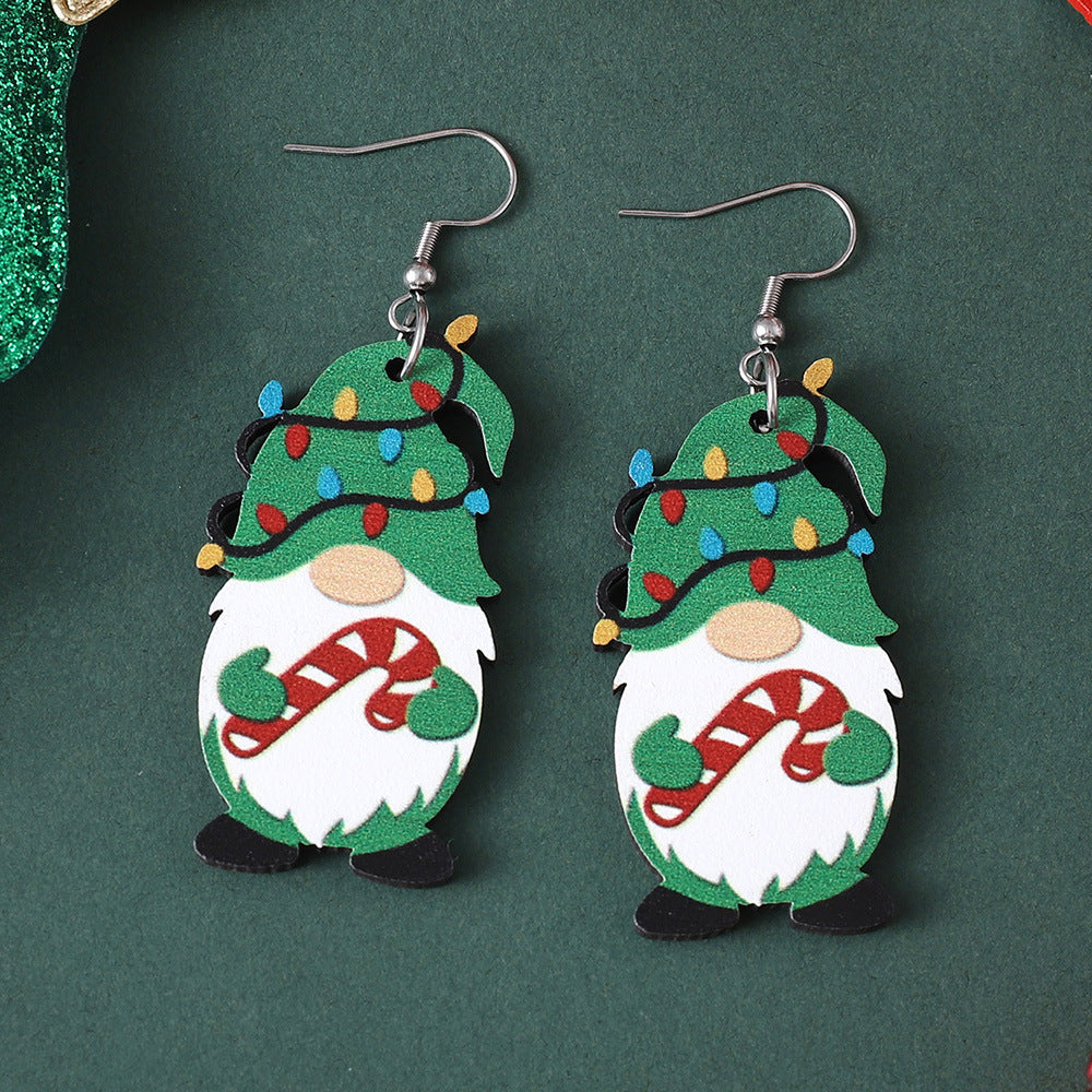 Vintage Christmas Cute Dwarf Earrings