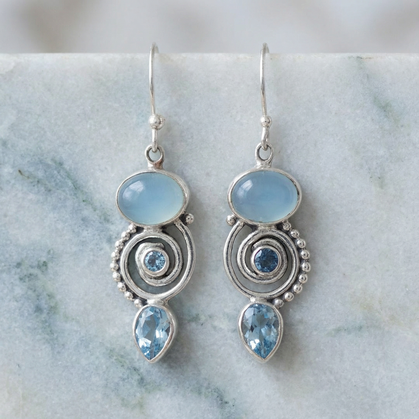 Vintage Moonstone Earrings