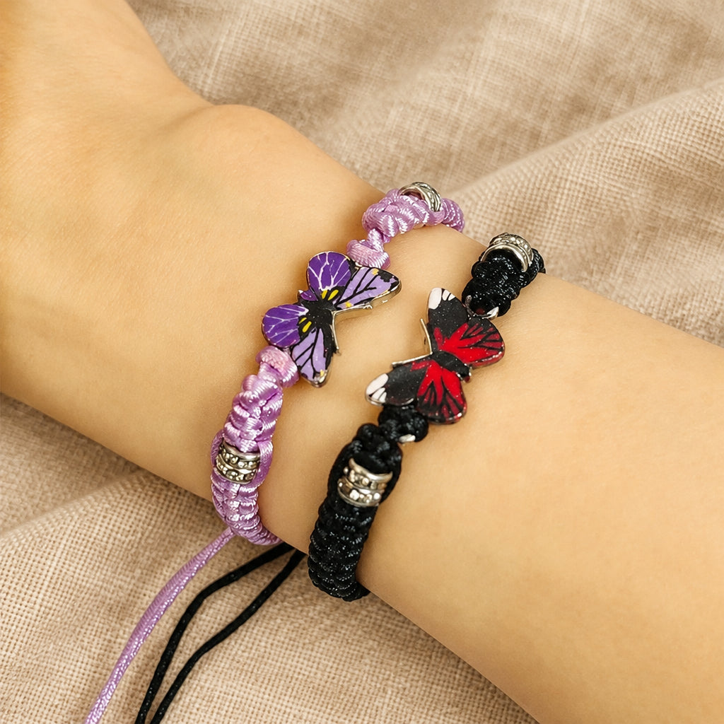 For Memorial - They Fly With Us Every Day Butterfly Bracelet