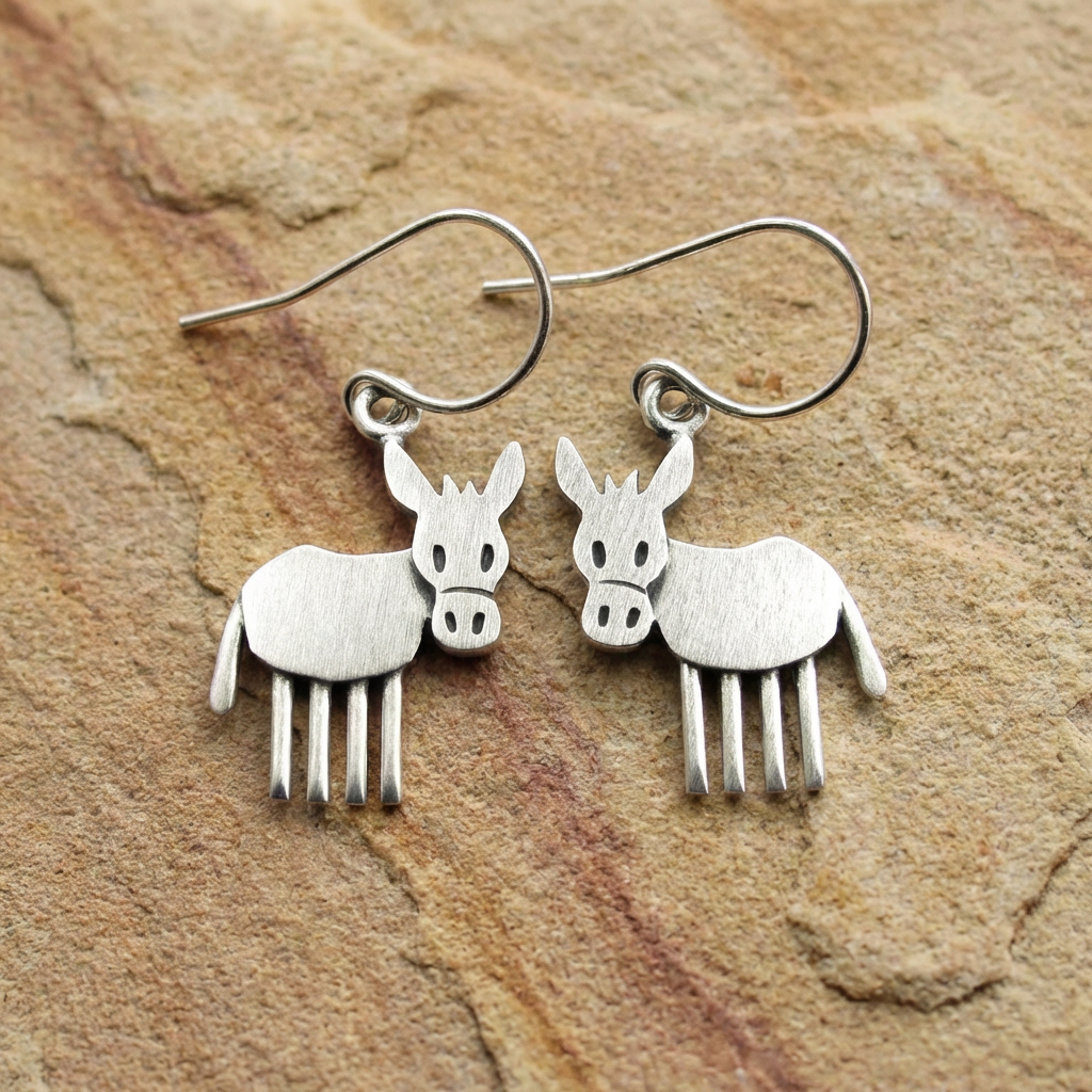 Tiny Donkey Earrings