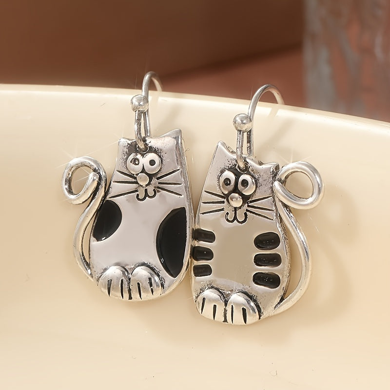 Vintage Creative Cute Cat Earrings