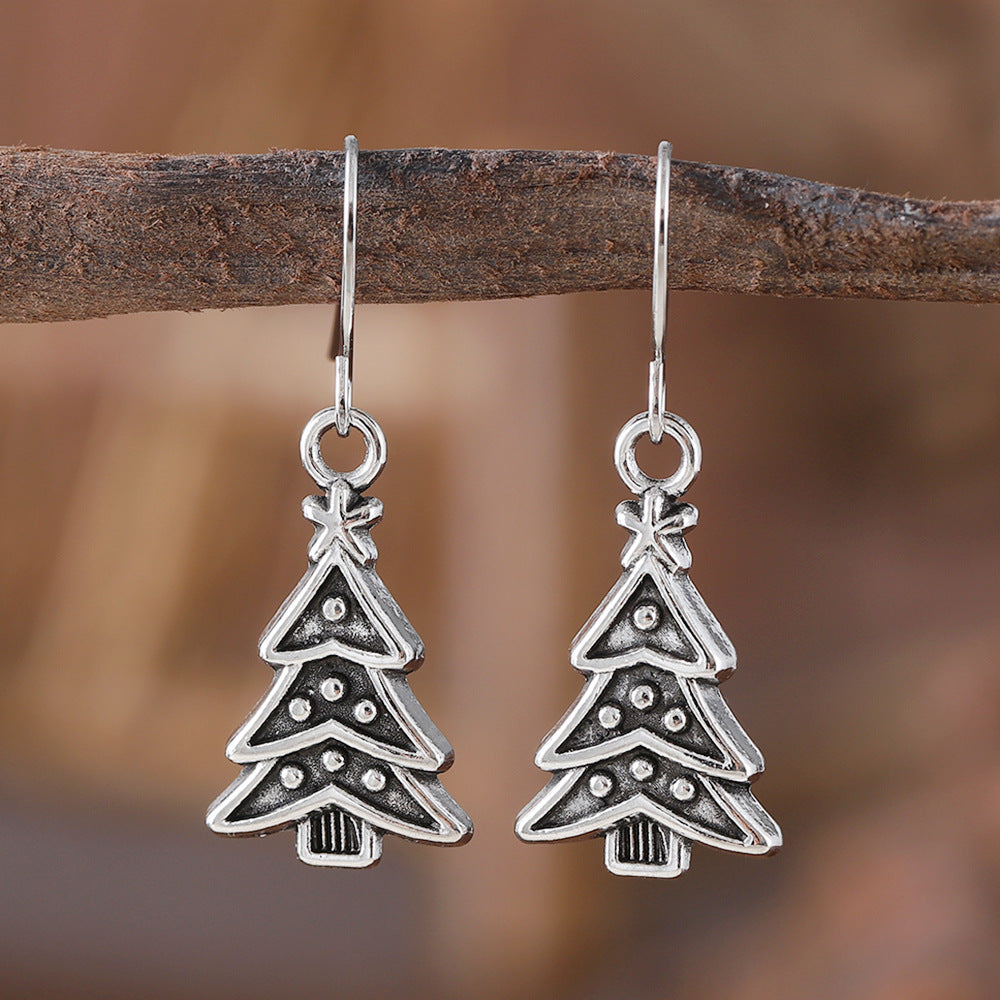 Vintage Christmas Texture Earrings