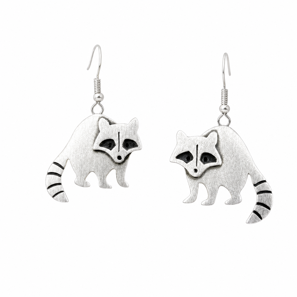 Vintage Raccoon Earrings