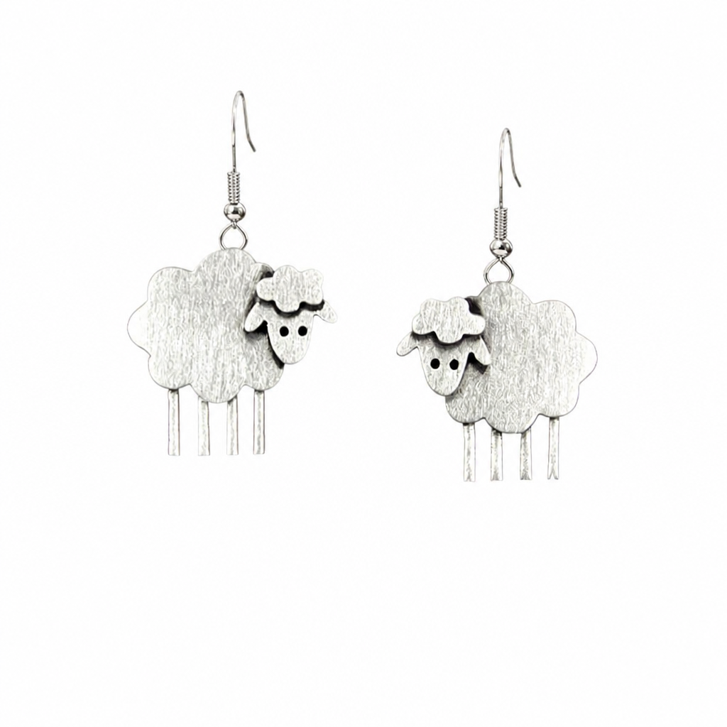 Vintage Sheep Earrings