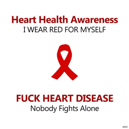 Heart Health Awareness-Red Heart Tennis Bracelet