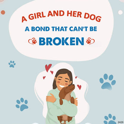 A Girl And Her Dog Pawfect Friendship Necklace