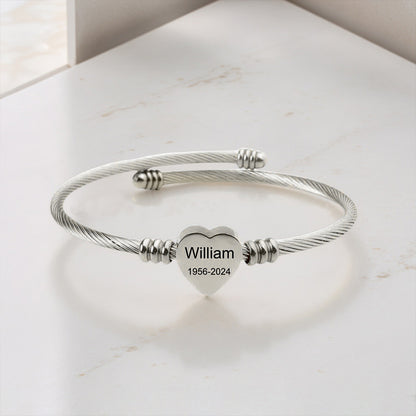For Memorial - I’m a mother to a son Custom Name and Date Bracelet