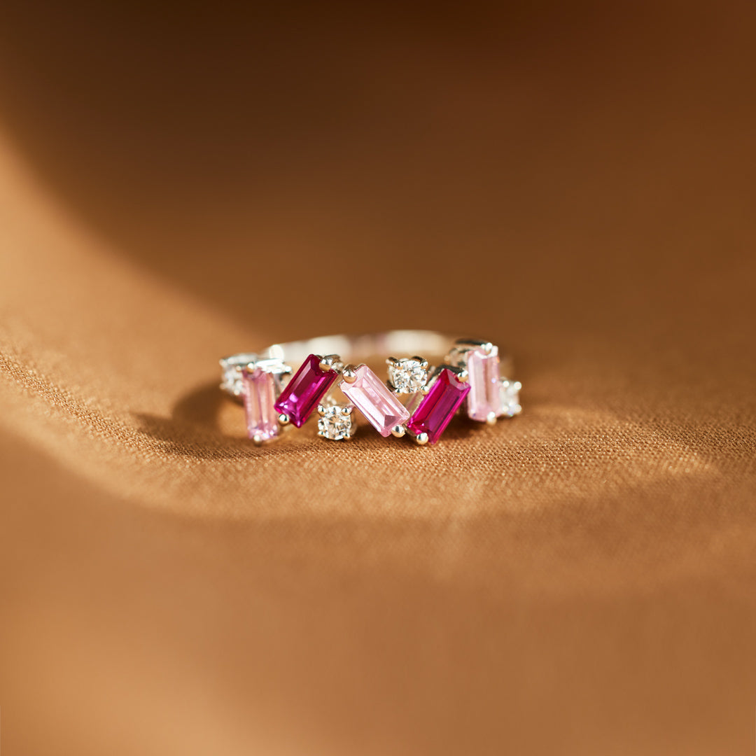 A self-reminder You are still enough Pink diamond ring