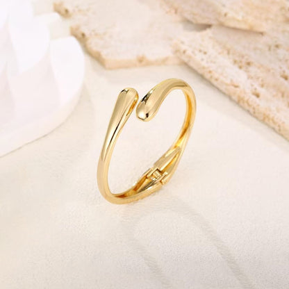 Missing You Always-Adjustable Twist Cuff Bangle Bracelets