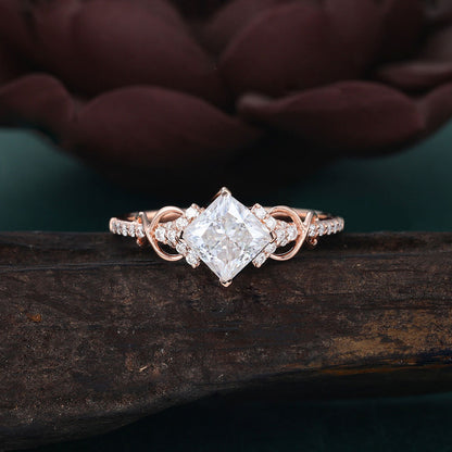 A self-Reminder You are still enough-Cut Moissanite Ring