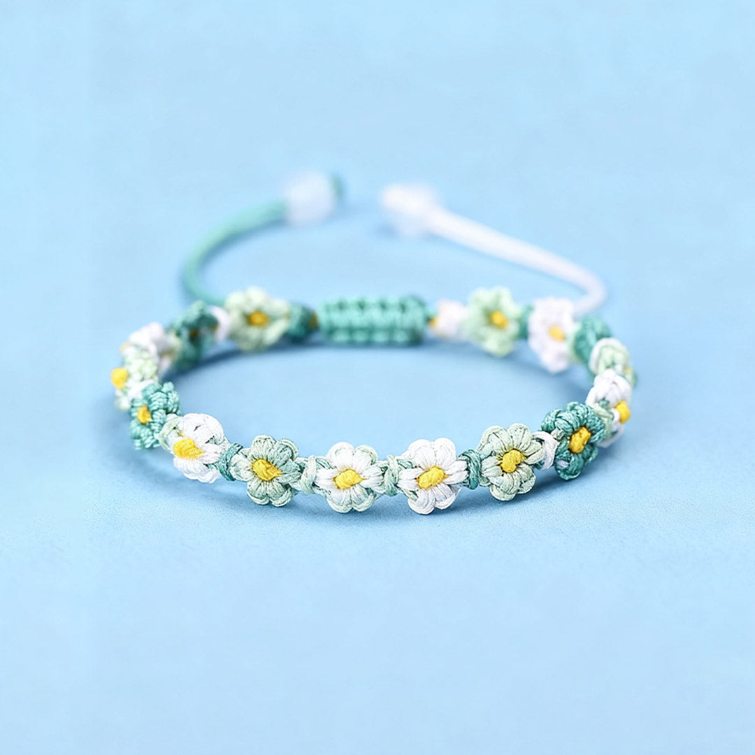 I think about you everyday -Daisy Braided Bracelet