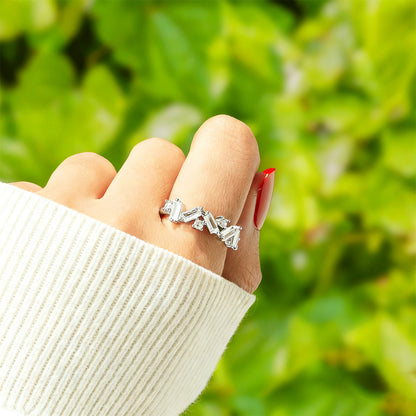 Lung Cancer Awareness- I Wear White For Myself Diamond Ring