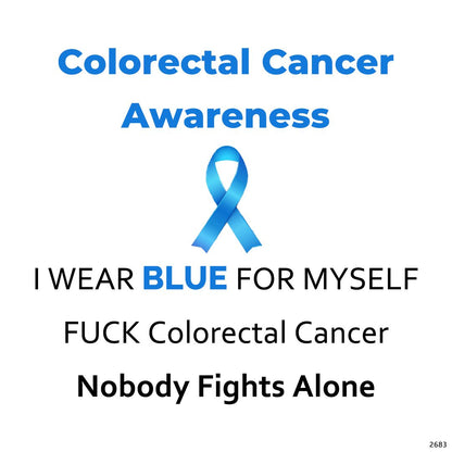 Colorectal Cancer Awareness-Gradient Blue Star Ring