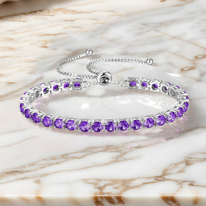 Alzheimer dementia awareness Purple Tennis Bracelet
