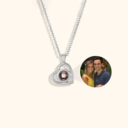Personalized Heart Photo Necklace