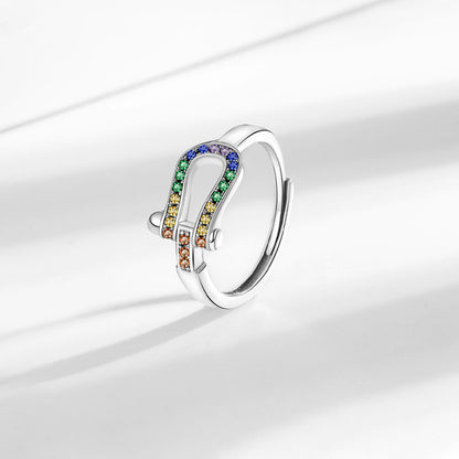 Autism Awareness - Multi-Colored Adjustable Knot Ring