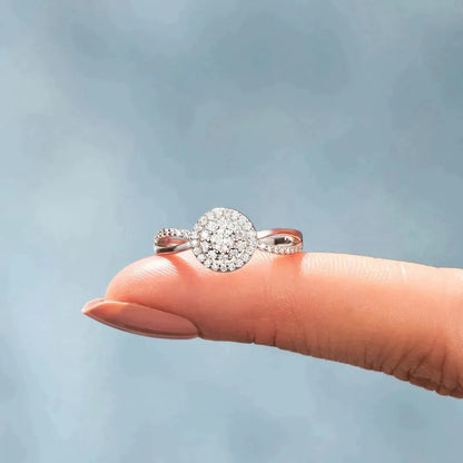 To my daughter -Round Diamond Infinity Ring