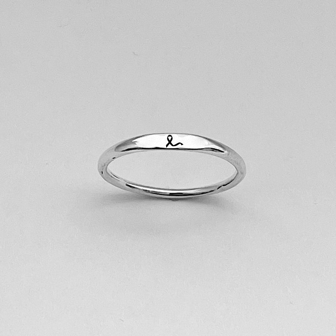 [⚡45% OFF] Breast Cancer Awareness-Support the fighters Thin ribbon ring