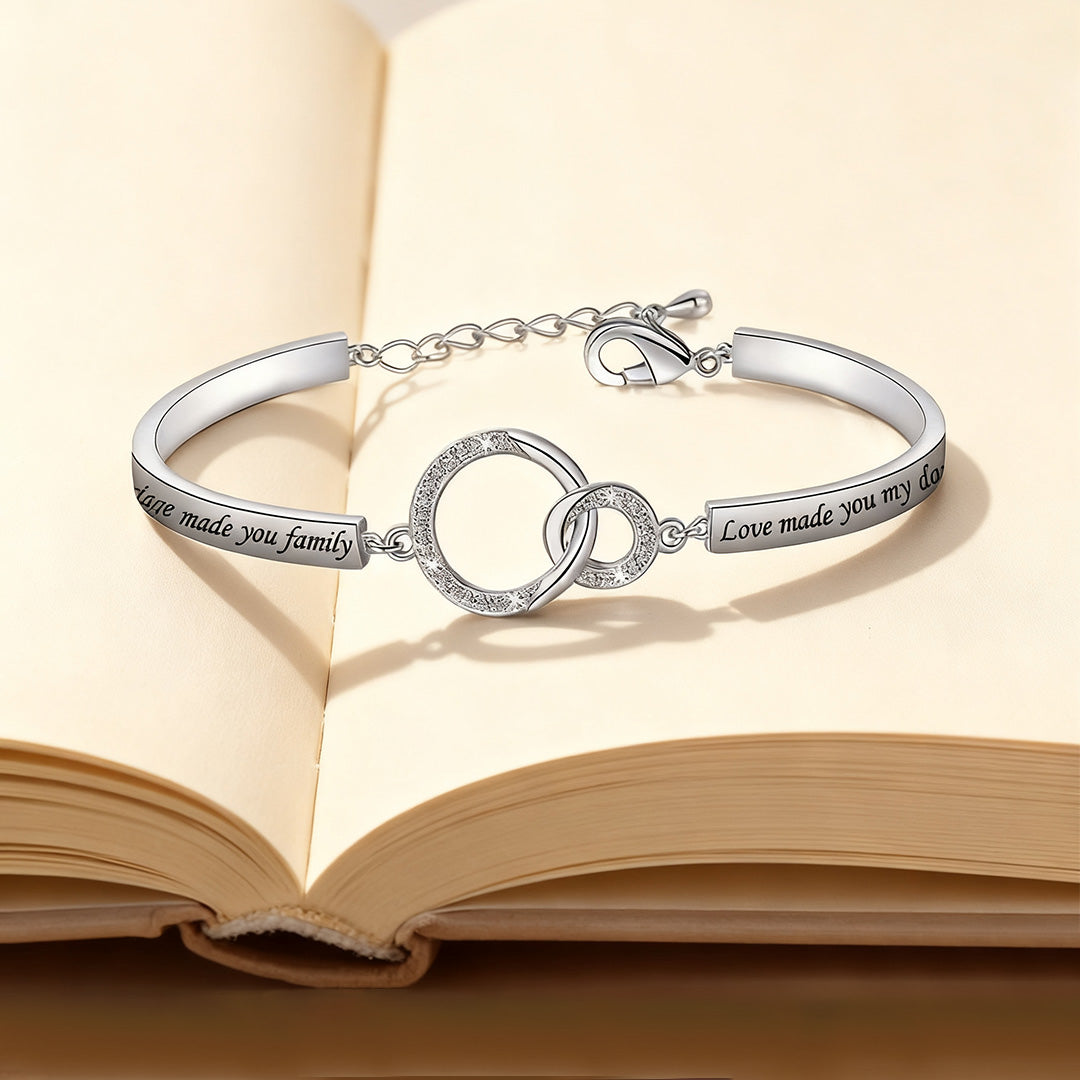 To my daughter-in-heart -Marriage Made You Family Love Made You My Daughter Bracelet