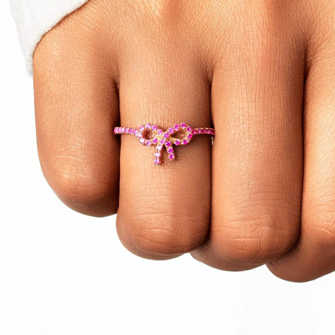 S925 You Are A Warrior Pink Ribbon Ring
