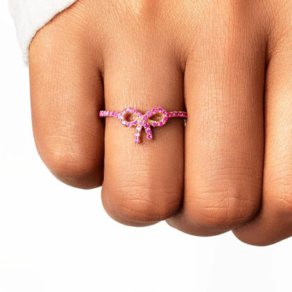S925 You Are A Warrior Pink Ribbon Ring