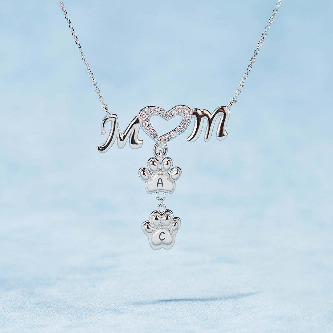 My Angel Is Always Near By Personalized 1-6 Paw Furry Mom Necklace
