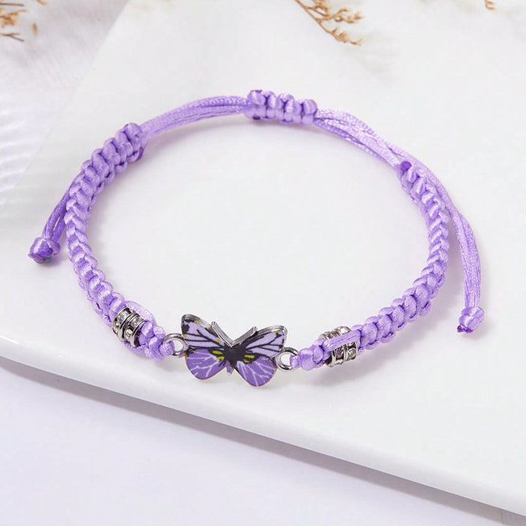 Lupus Awareness Butterfly Bracelet