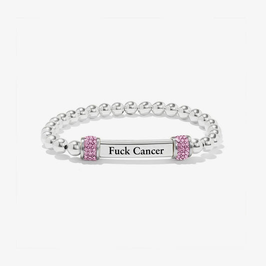 Raise Awareness Of Breast Cancer Pink Bead Bracelet