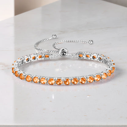 Multiple Sclerosis Awareness Orange Tennis Bracelet