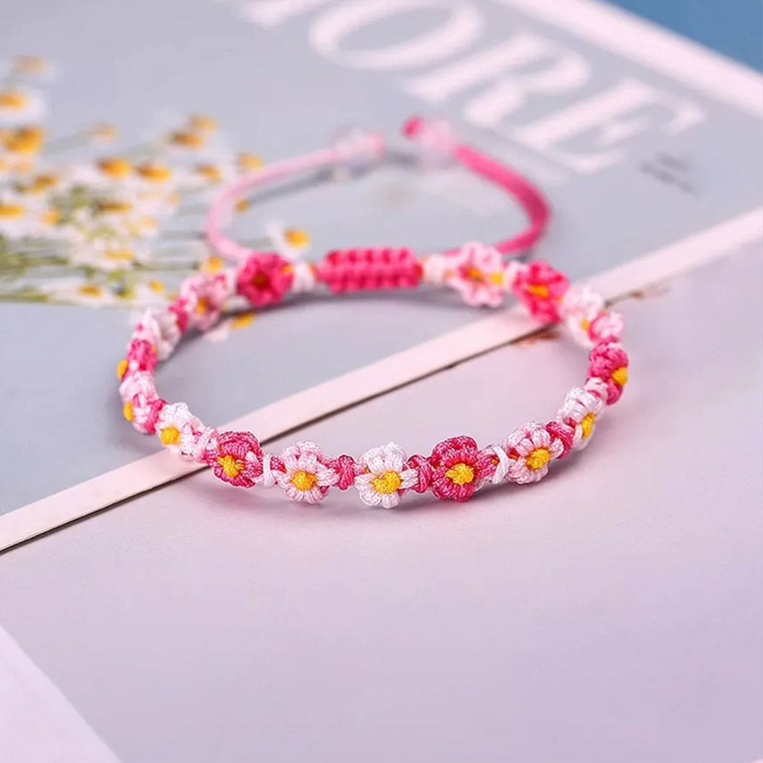 I think about you everyday -Daisy Braided Bracelet
