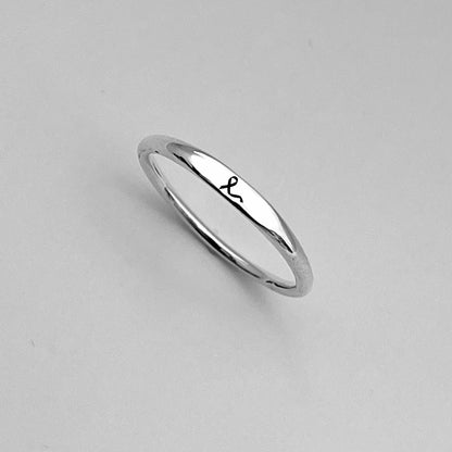 [⚡45% OFF] Breast Cancer Awareness-Support the fighters Thin ribbon ring