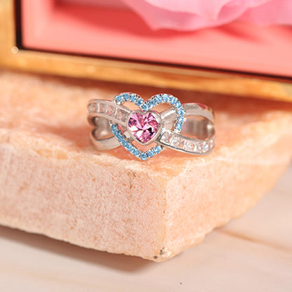 S925 A Heart for Angel Mamas Infinite Love Ring