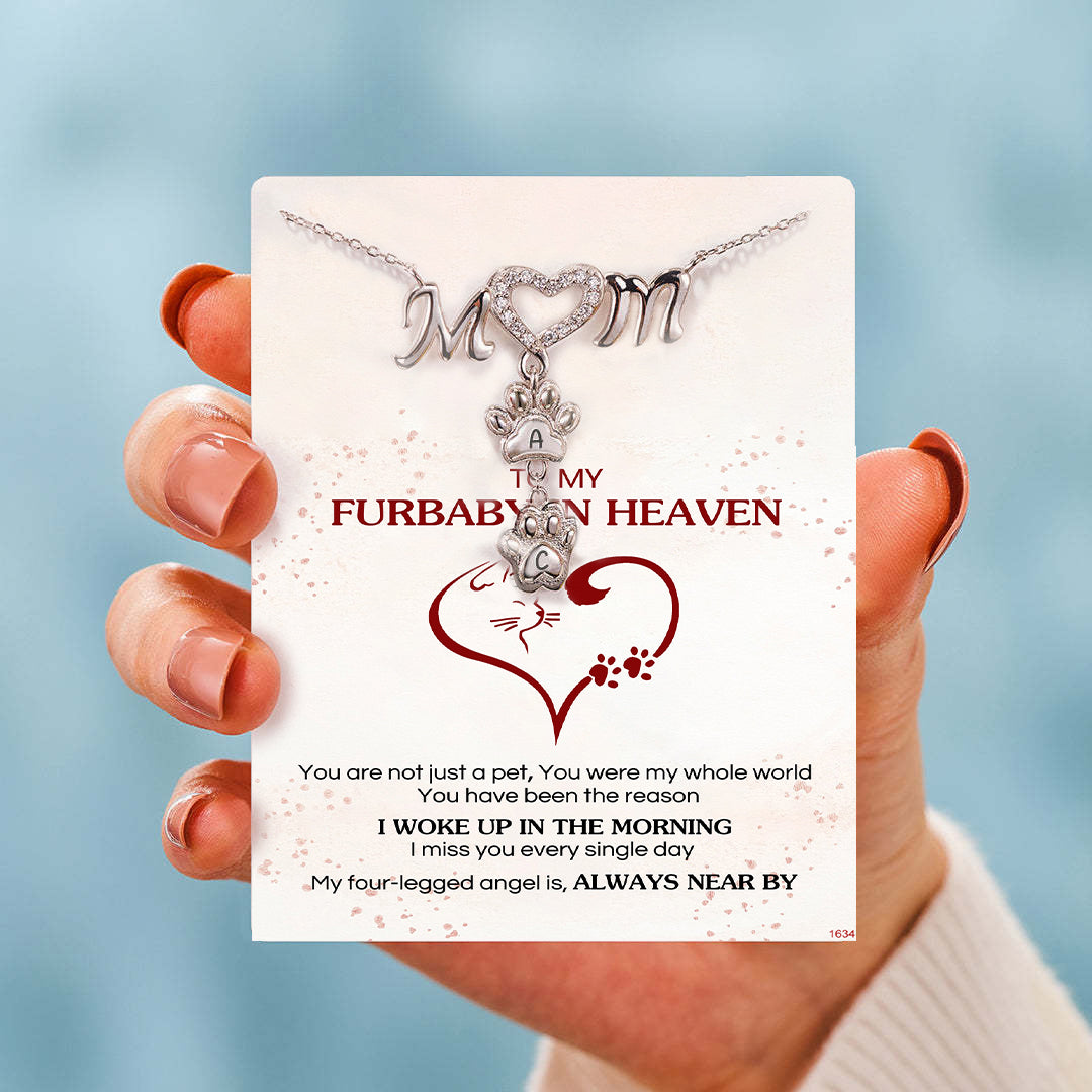 My Angel Is Always Near By Personalized 1-6 Paw Furry Mom Necklace