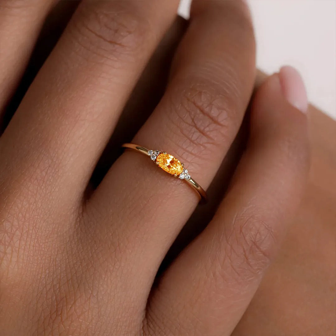 Multiple Sclerosis Minimal Oval Cut Ring