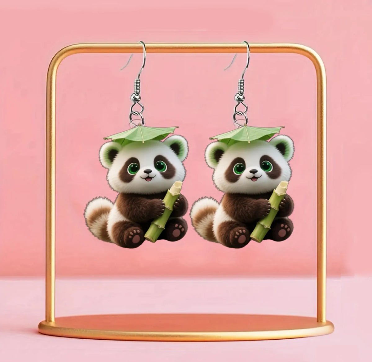 Christmas Panda Earrings