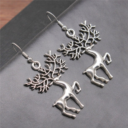 Retro Simple Reindeer Earrings