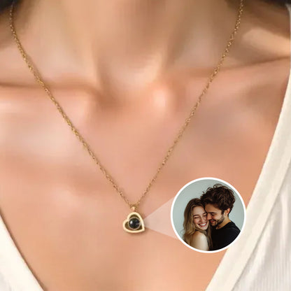 Personalized Heart Photo Necklace