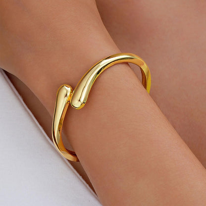 Missing You Always-Adjustable Twist Cuff Bangle Bracelets