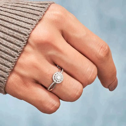 To my daughter -Round Diamond Infinity Ring