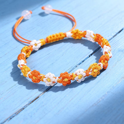 I think about you everyday -Daisy Braided Bracelet