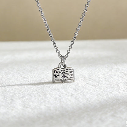 Open Book Necklace