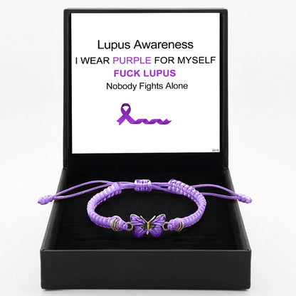 Lupus Awareness Butterfly Bracelet