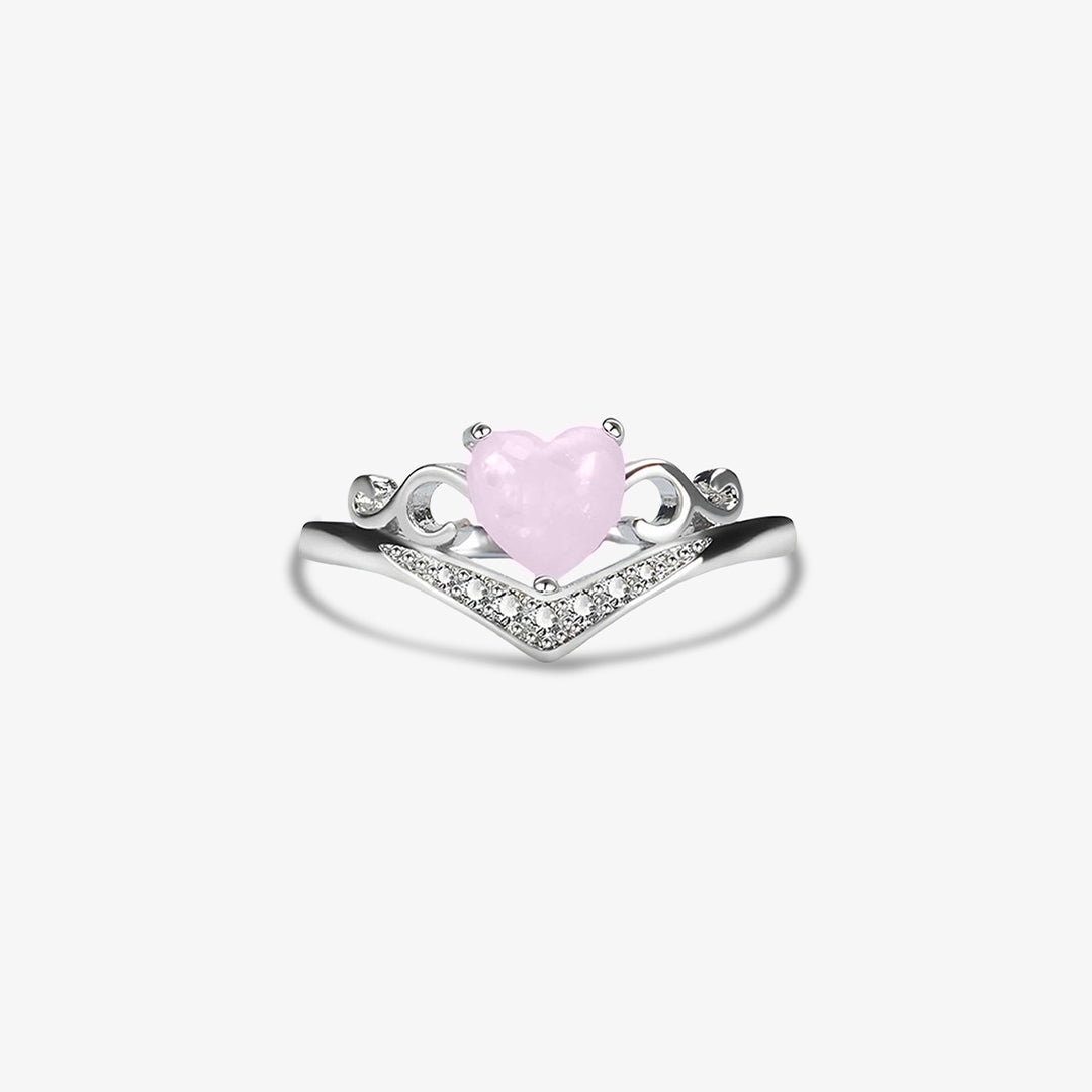 Fuck Breast Cancer - I Am Enough Crown Opal Ring